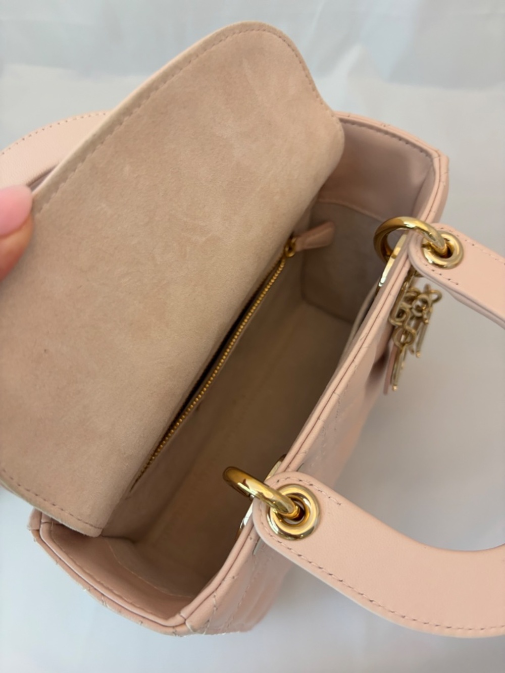 ABC Small Christian Dior Pink Lambskin Bag – Authentic Luxury Icon - Picture 14 of 17